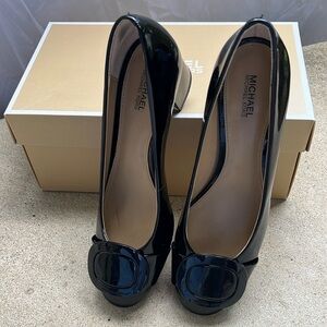 Michael Kors Black Patent Leather Heels